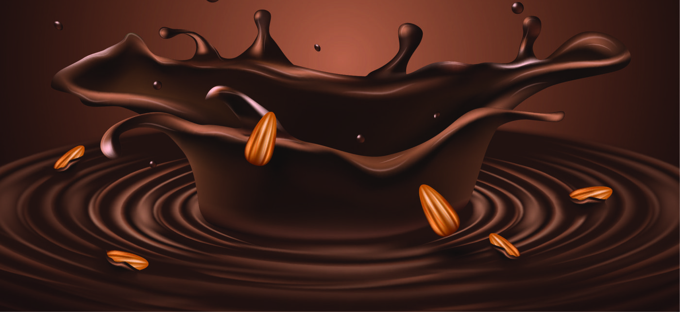 Nectaris premium chocolate splash with almonds